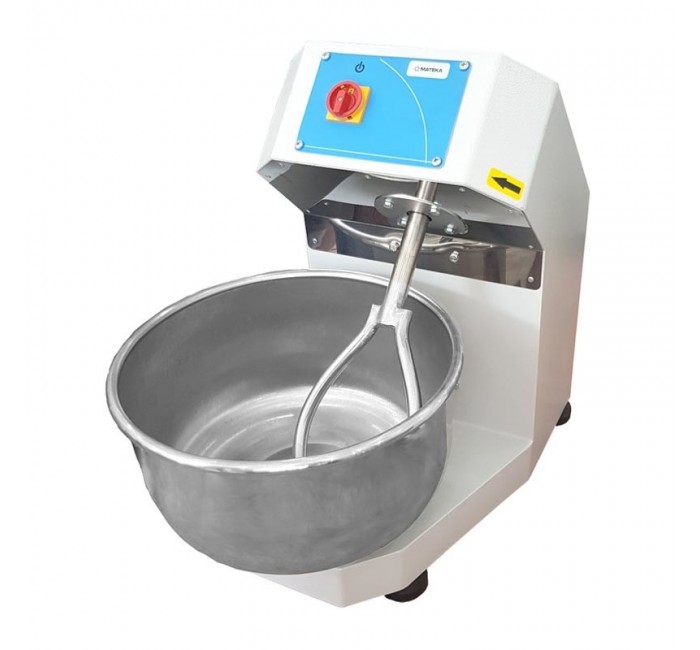 Mateka HYM 500KDT Hamur Yoğurma Makinesi, 30 kg, 400V (Kazan üst kapağı, düğmeli, zaman saati, acil stop, Switch)