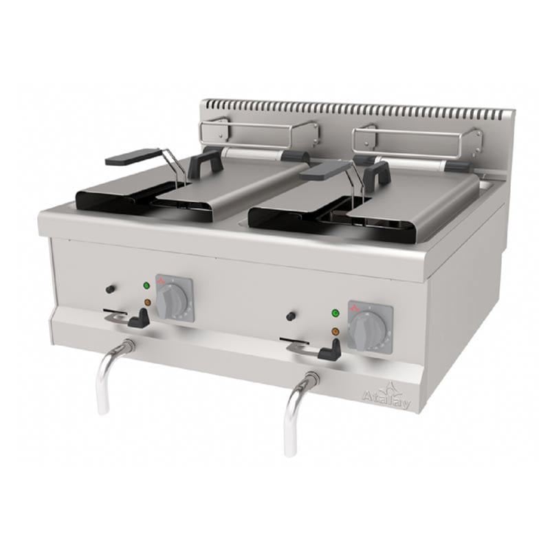 Atalay 700 Seri Fritöz Set Üstü Elektrikli 12+12 Lt 80×70 Cm