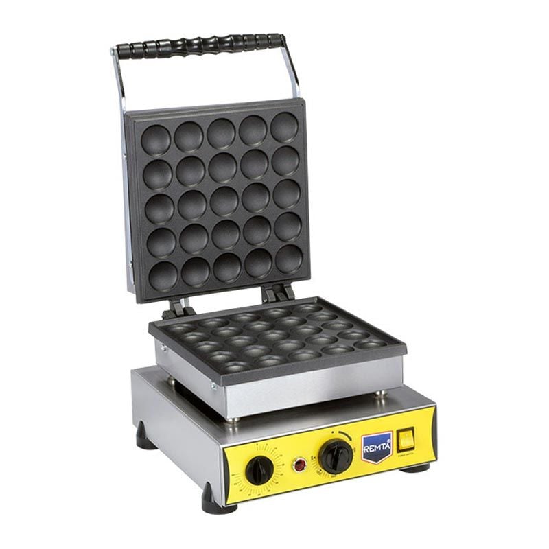 Remta W22 Yuvarlak Kapaklı Bubble Waffle Makinesi, 25’li, Elektrikli