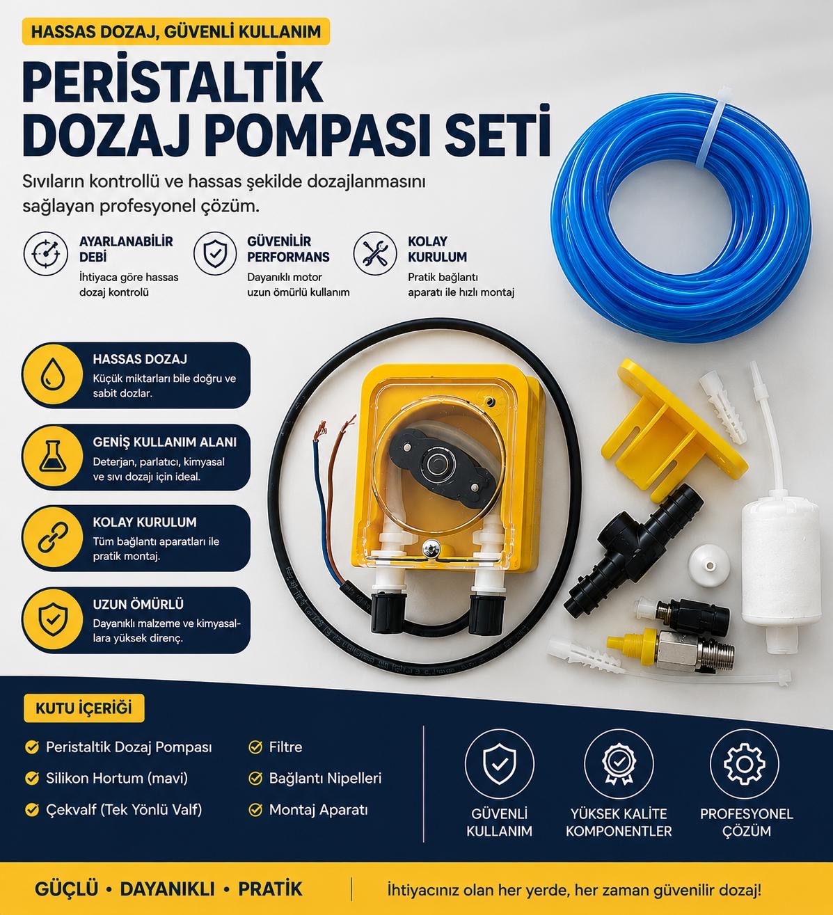 ENDÜSTRİYEL BULAŞIK MAKİNESİ PARLATICI DOZAJ POMPASI
