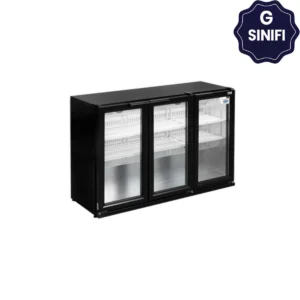 Şenocak S-340 BB HD Menteşeli Çarpma 3 Kapılı Bar Tipi Şişe Soğutucu, 342L