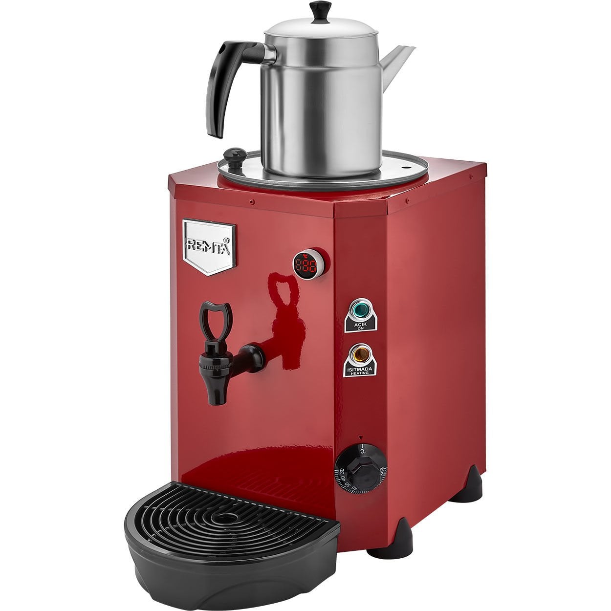 Remta DE14 Tek Demlikli Jumbo Çay Makinesi, 9 Litre